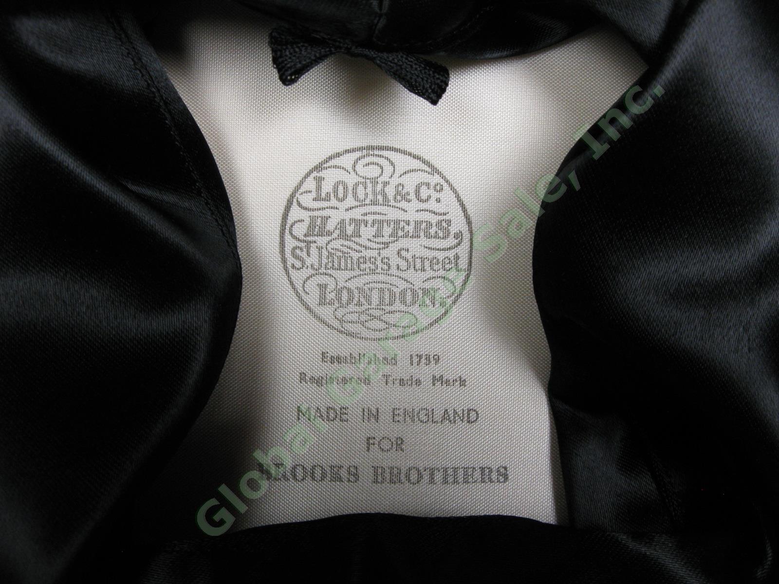 Vintage Unworn Brooks Brothers Silk Collapsible Gentlemans Opera Top Hat Lock Co 4