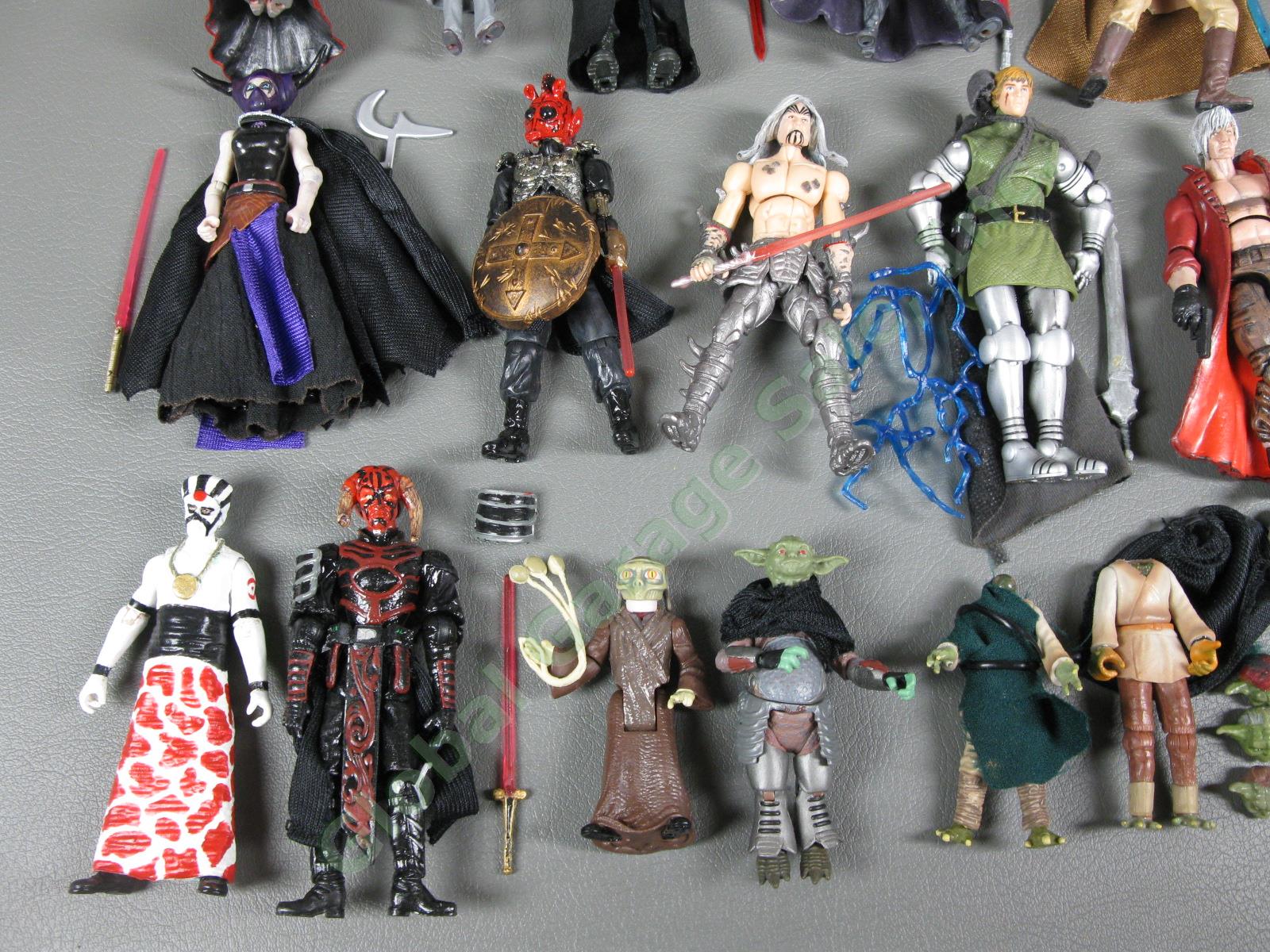 18 Star Wars Custom 3.75" Action Figure Lot Yoda Rodian Sith Jedi Collection NR 3