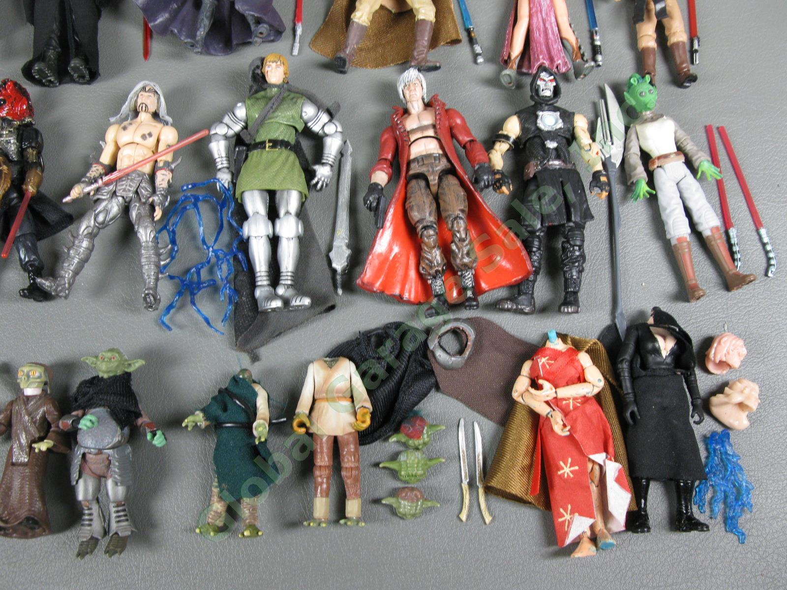 18 Star Wars Custom 3.75" Action Figure Lot Yoda Rodian Sith Jedi Collection NR 4