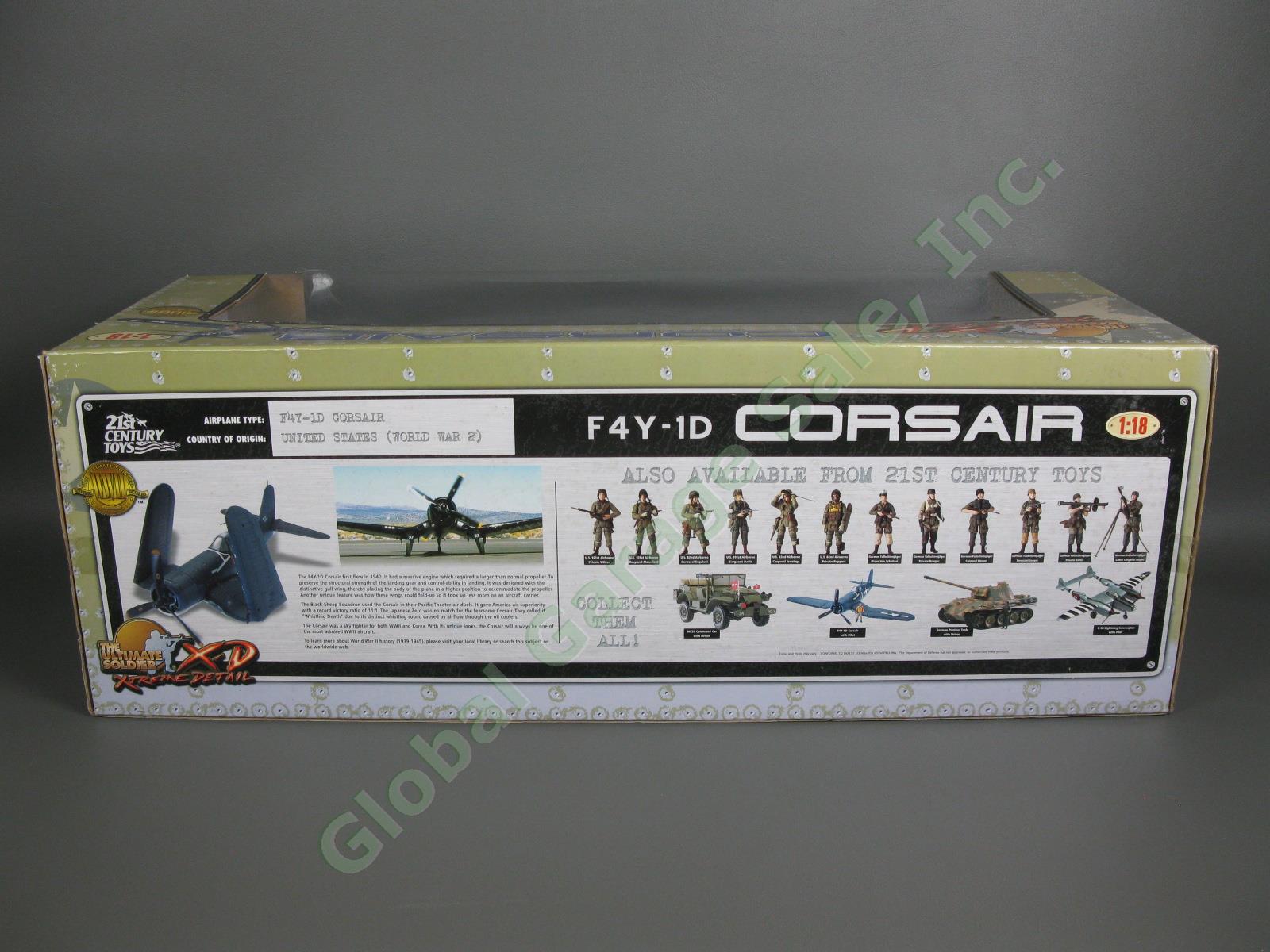 NEW 21st Century Toys Ultimate Soldier WWII F4Y-1D Corsair Aircraft 1:18 Plane 2