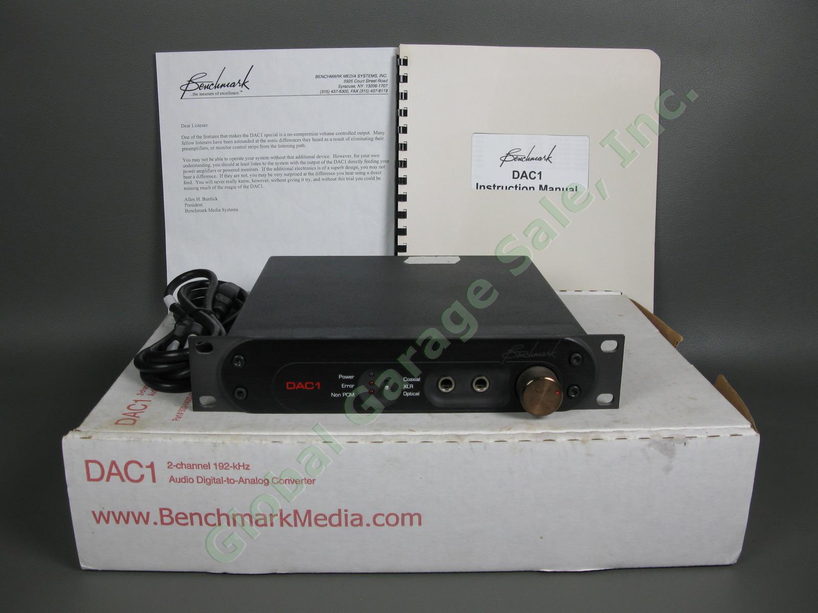 Benchmark DAC-1 2-Channel 24-Bit 192-kHz Audio Digital to Analog Converter IWC