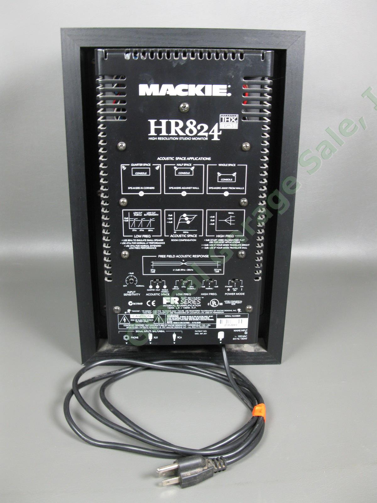 Mackie HR824 Active High Resolution Studio Monitor Speaker Single Audiophile NR 2