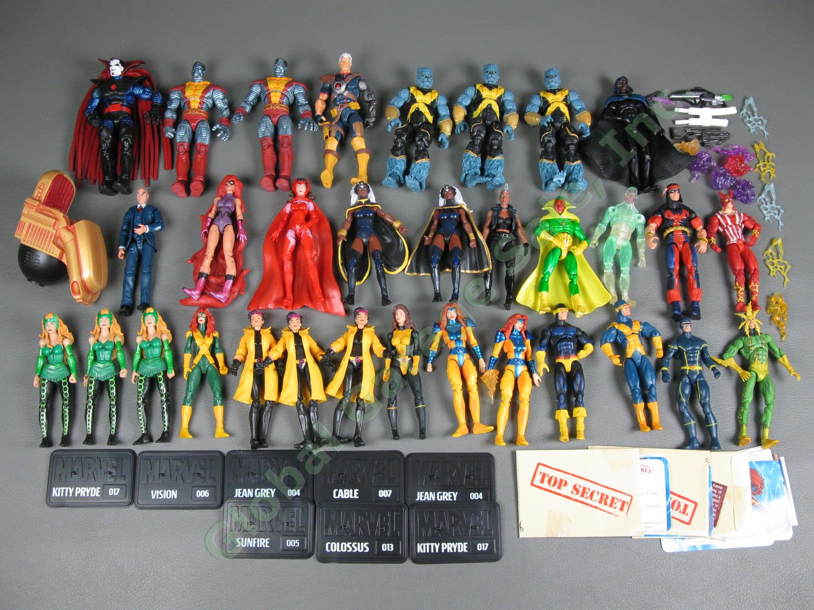33 Marvel Universe X-Men Figure Lot Storm Vision Sinister Colossus Professor X
