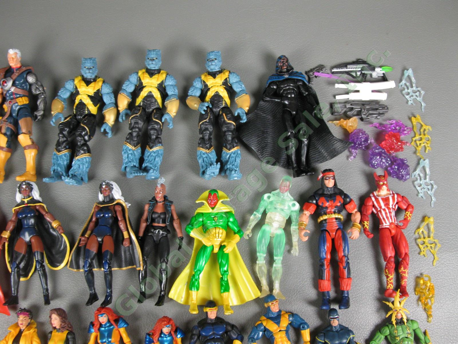 33 Marvel Universe X-Men Figure Lot Storm Vision Sinister Colossus Professor X 2