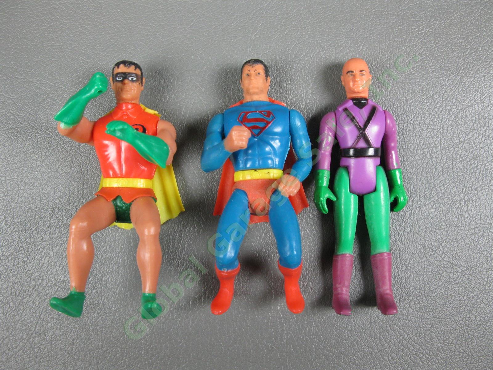 DC Vintage Figure Lot 1975 Pocket Heroes Superman Kenner Super Power Red Tornado 1