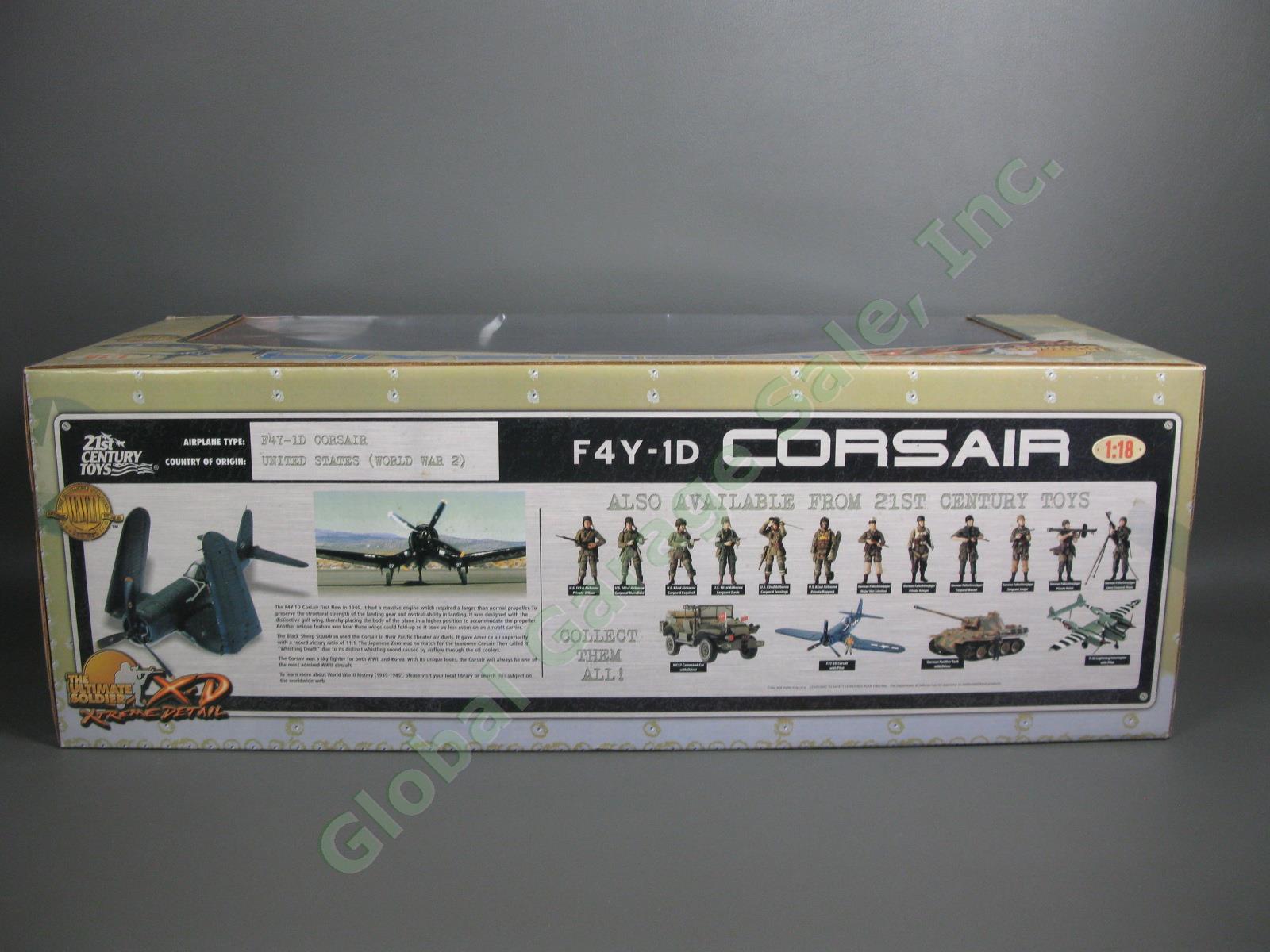 NEW 21st Century Toys Ultimate Soldier WWII F4Y-1D Corsair Aircraft 1:18 Plane 4