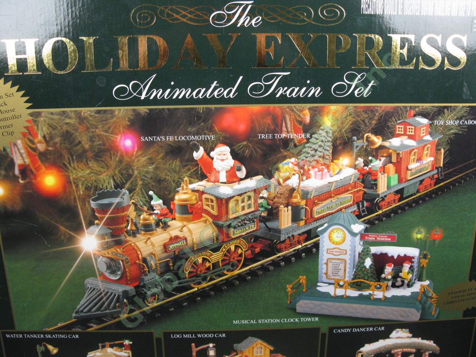 New Bright The Holiday Express Animated Train Set 387 G COMPLETE Video See Desc 1