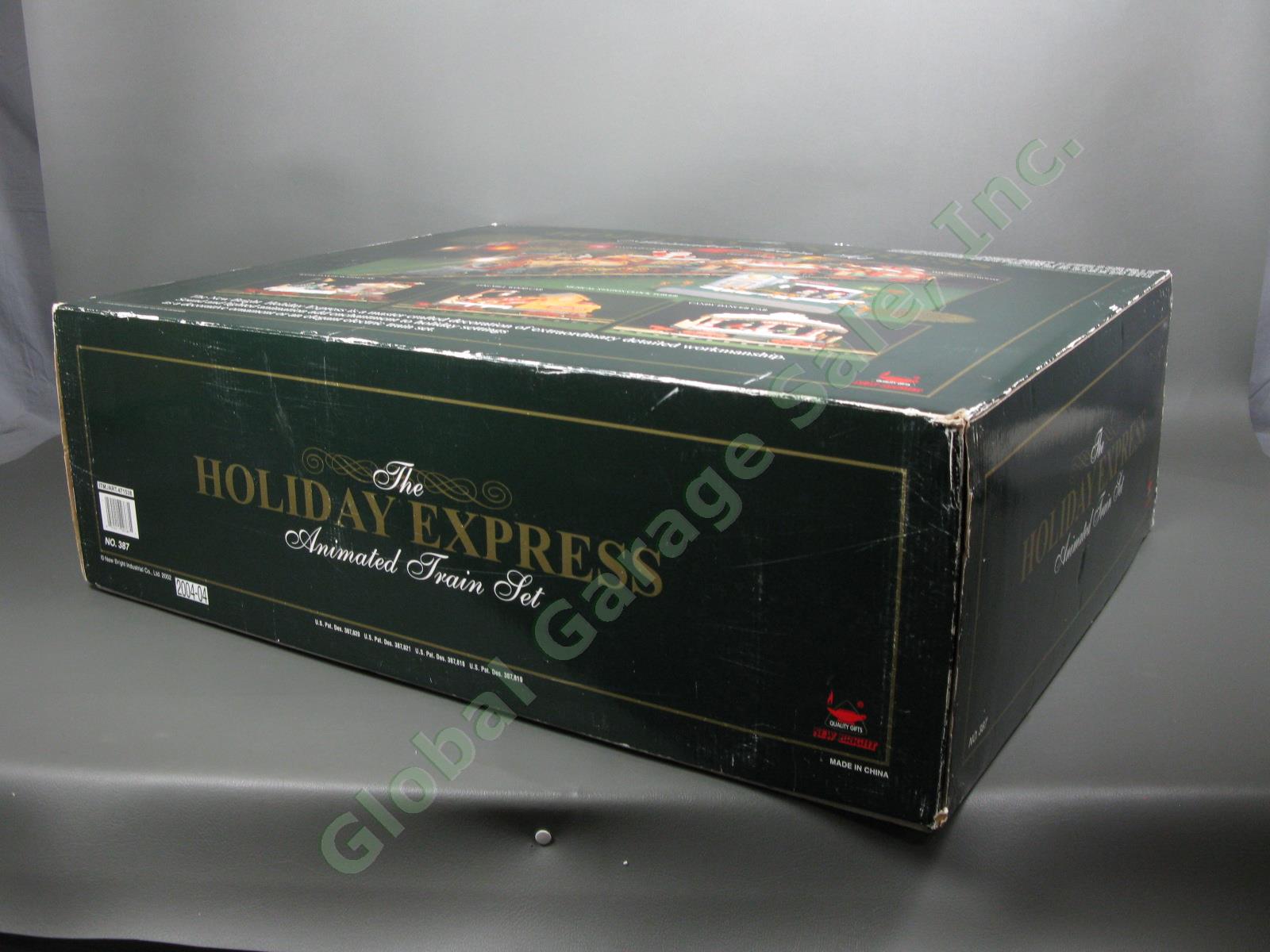 New Bright The Holiday Express Animated Train Set 387 G COMPLETE Video See Desc 8