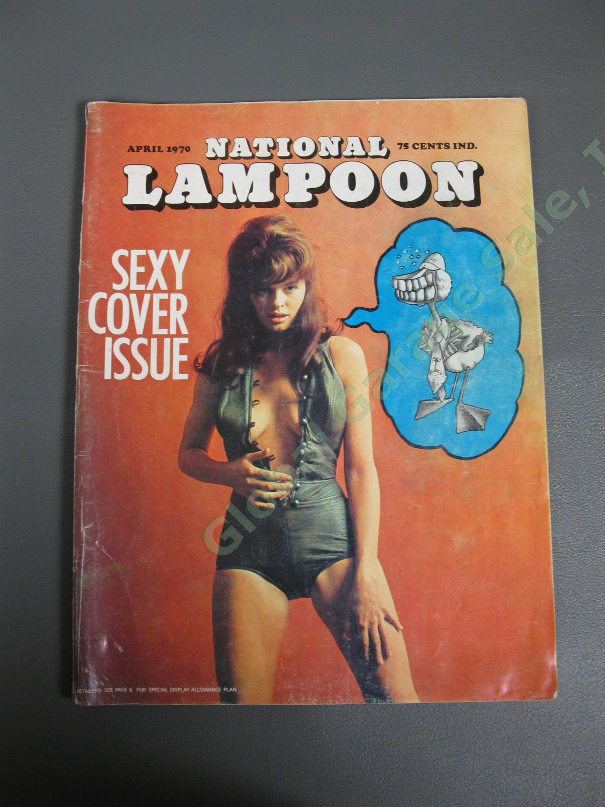 COMPLETE 9 Vintage 1970 National Lampoon Humor Magazine April #1 FIRST ISSUE Set 1