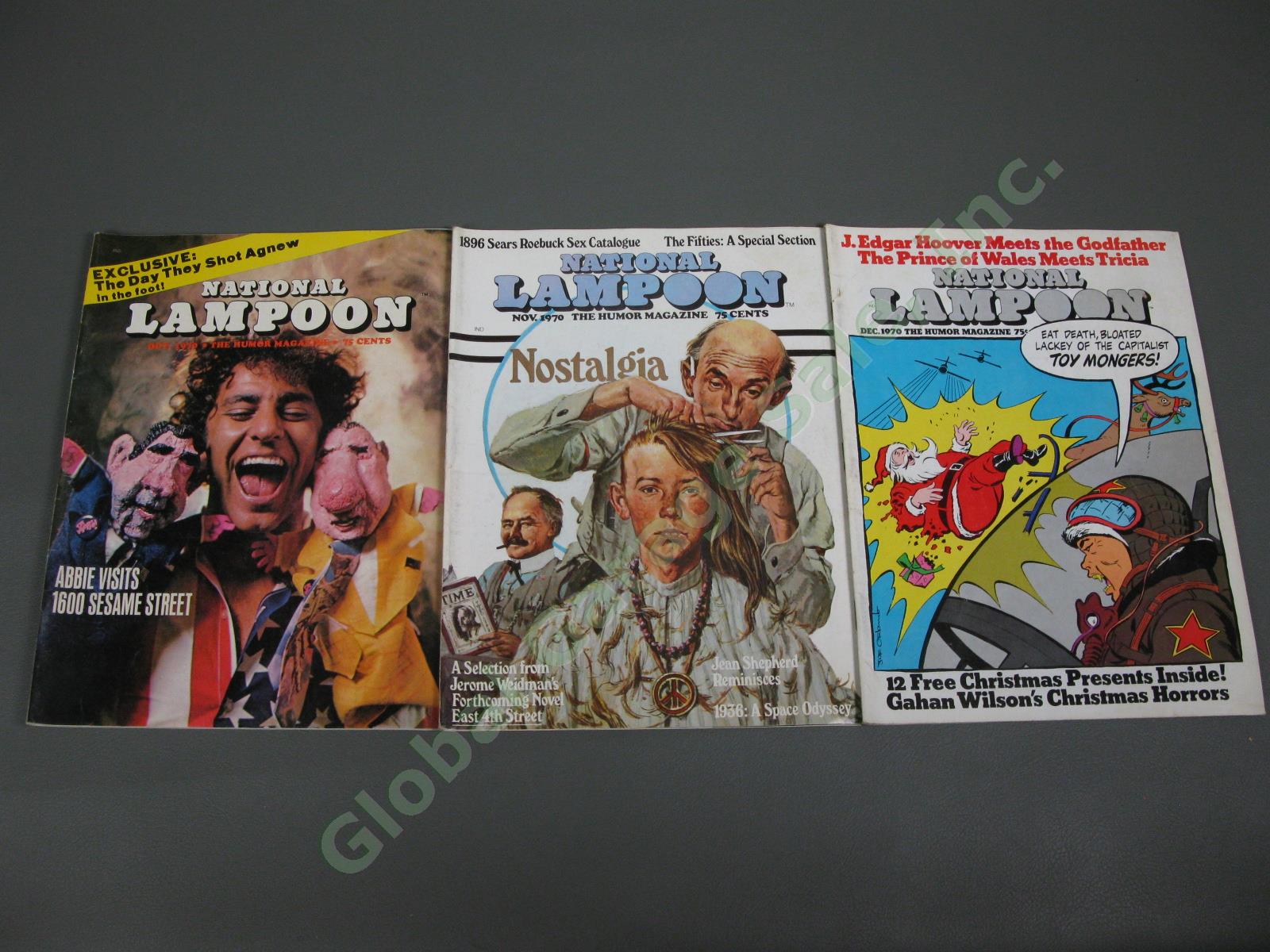 COMPLETE 9 Vintage 1970 National Lampoon Humor Magazine April #1 FIRST ISSUE Set 4