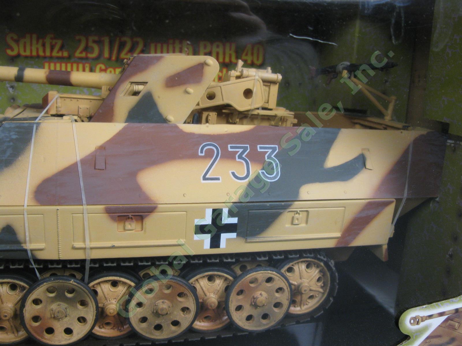 Ultimate Soldier 1/18 Sdkfz 251/22 PAK 40 WWII German Halftrack Tank 21st Toys 2