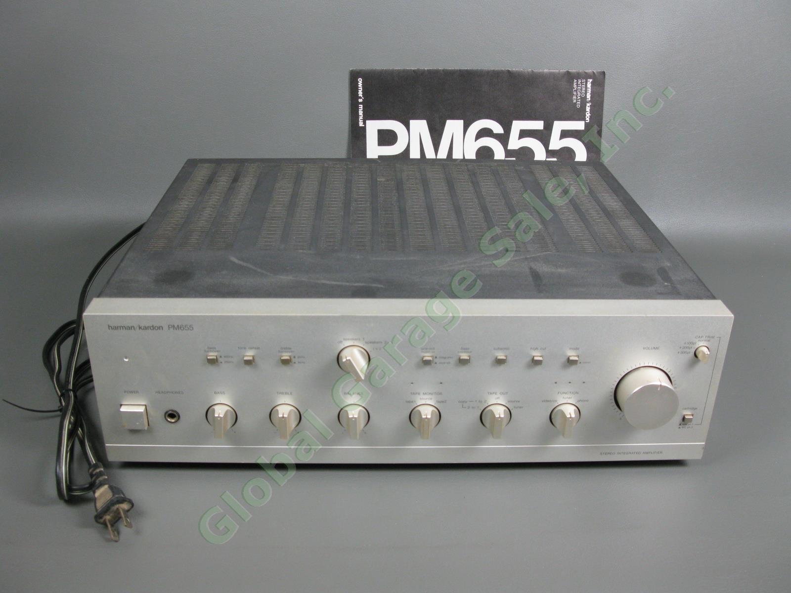 Harman Kardon PM655 Ultra Wideband Stereo Integrated Amplifier Amp 400w Working