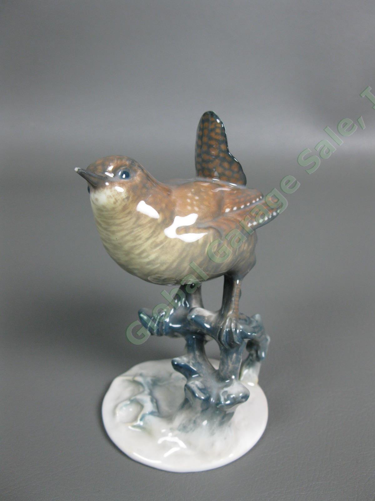 3 Rosenthal Bird #1653 Finch #1660 Wren #1741 Blue Tit Porcelain Figurine Set NR 4