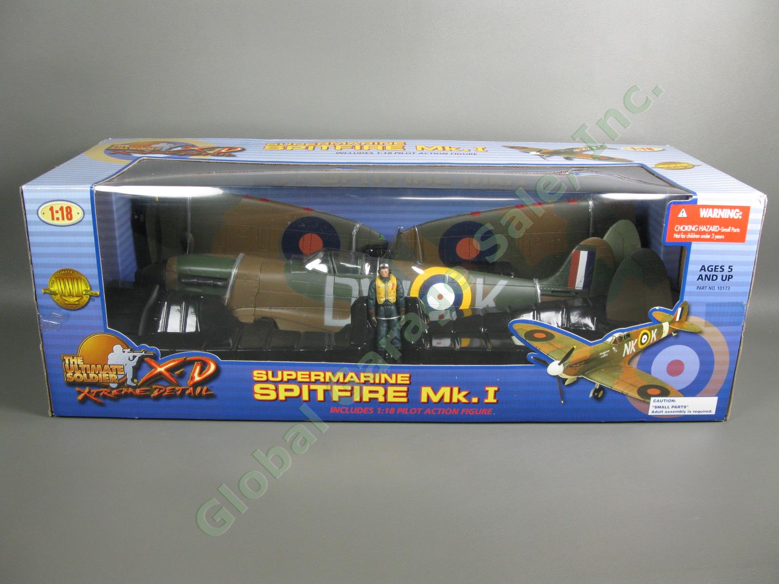 Ultimate Soldier 1/18 WWII Supermarine Spitfire Mk I Plane Military Aircraft NR