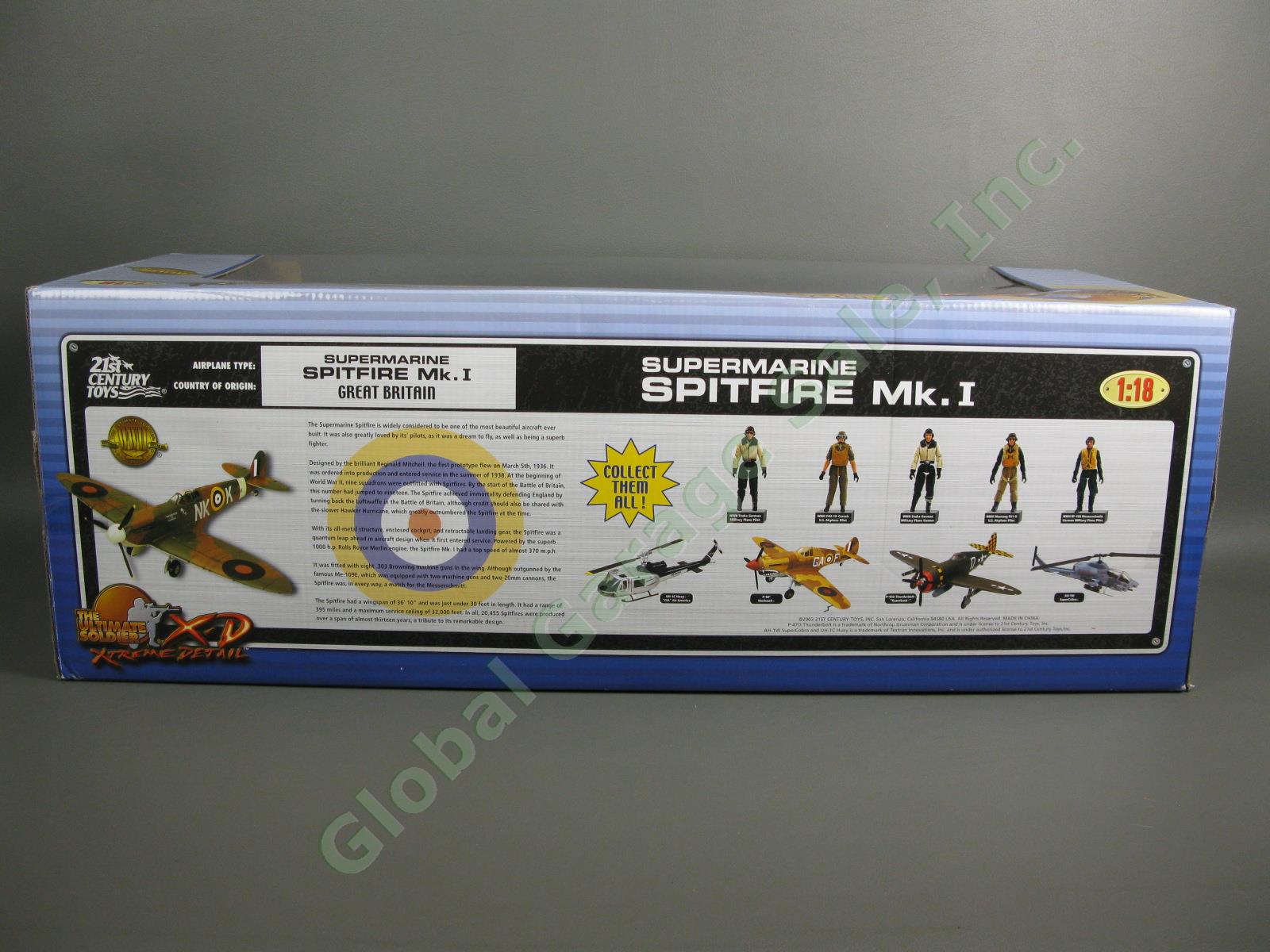 Ultimate Soldier 1/18 WWII Supermarine Spitfire Mk I Plane Military Aircraft NR 2