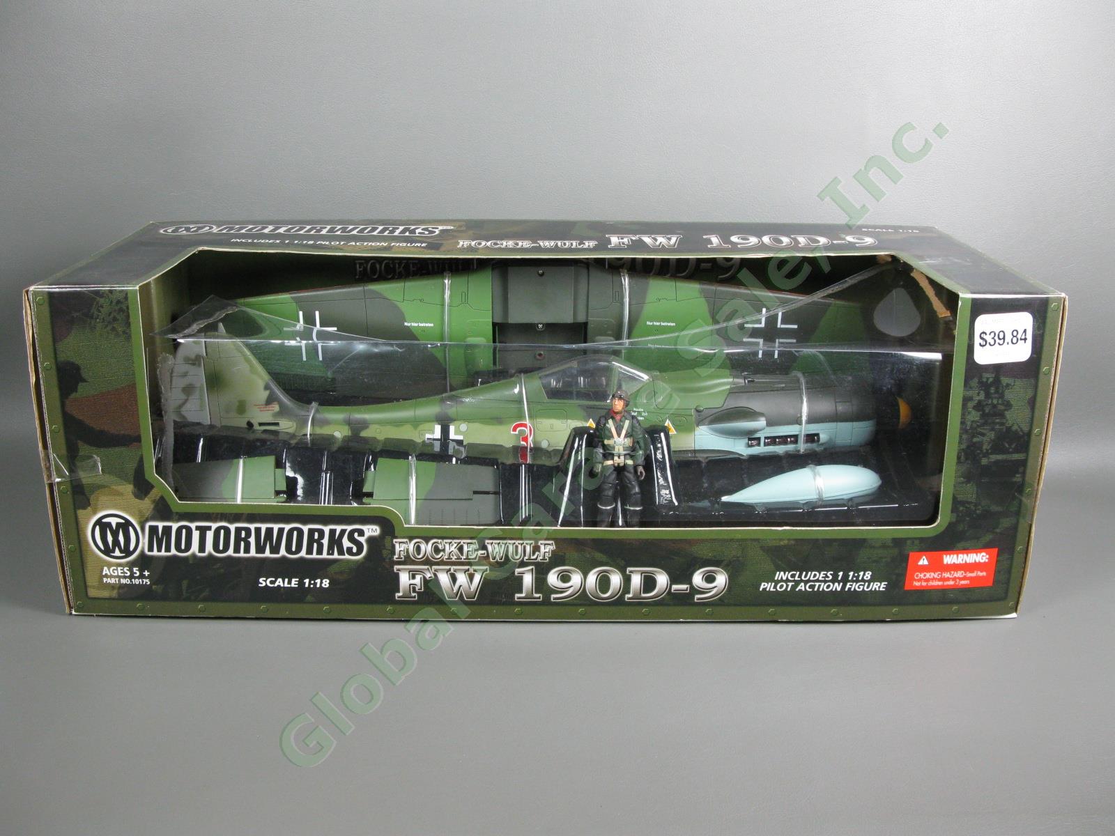 21st Century Toys Motorworks 1/18 WWII German Focke-Wulf FW 190D-9 Toy Plane NR