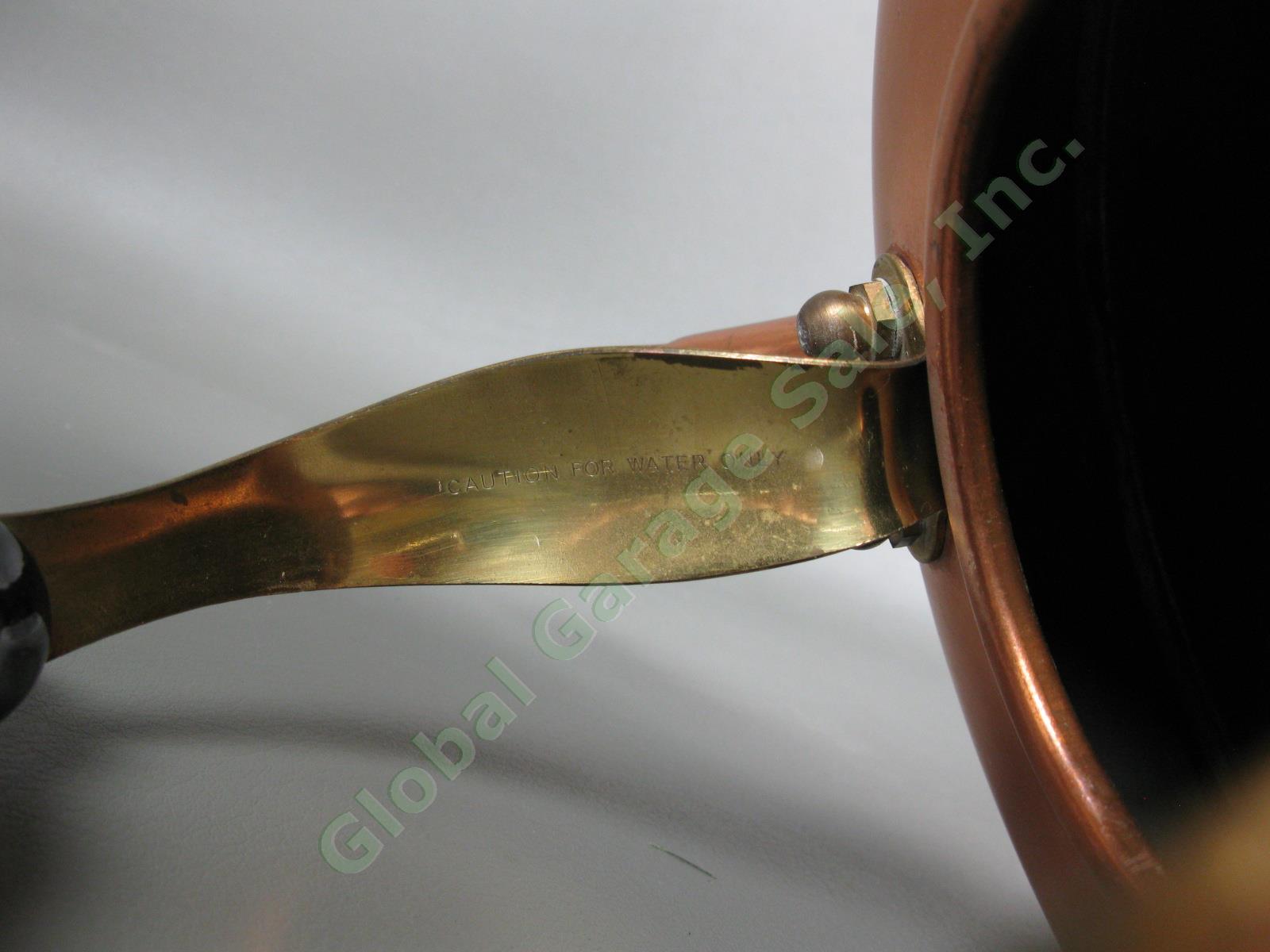 Vintage Simplex Patent Solid Copper Whistling Water Tea Kettle England 400709 NR 4
