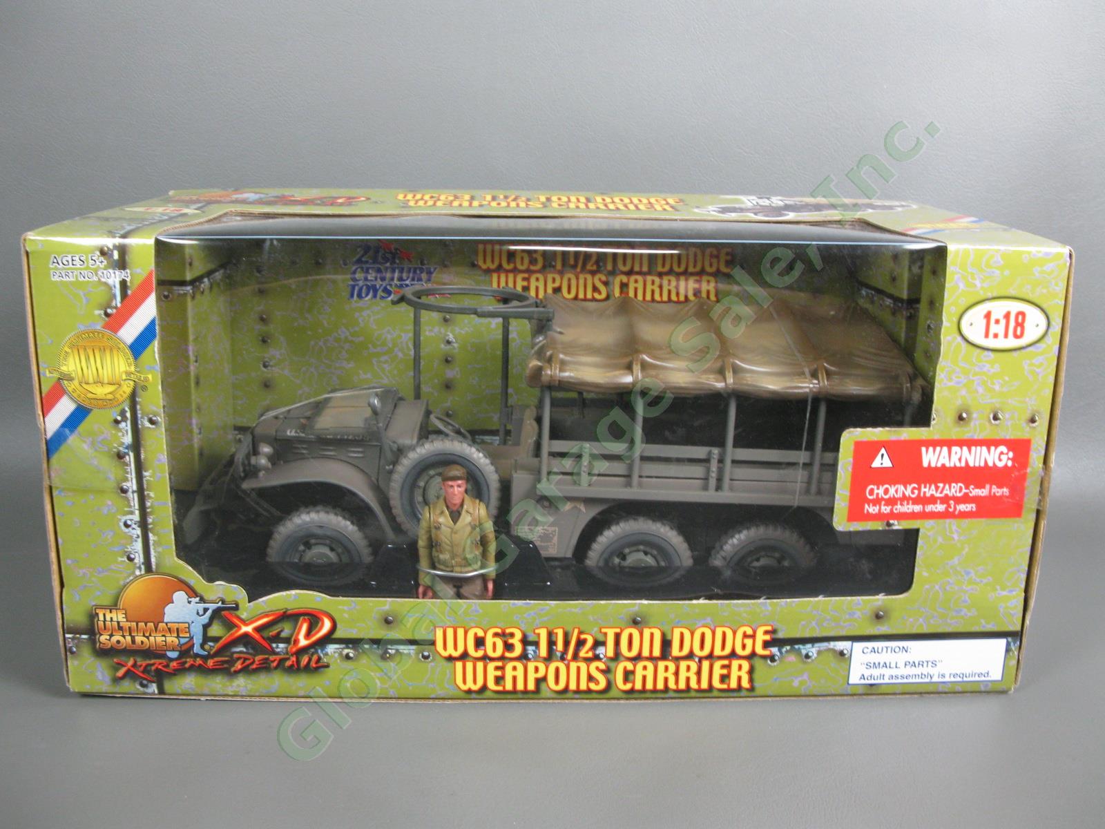 Ultimate Soldier 1/18 WWII US WC63 1-1/2 Ton Dodge Weapons Carrier