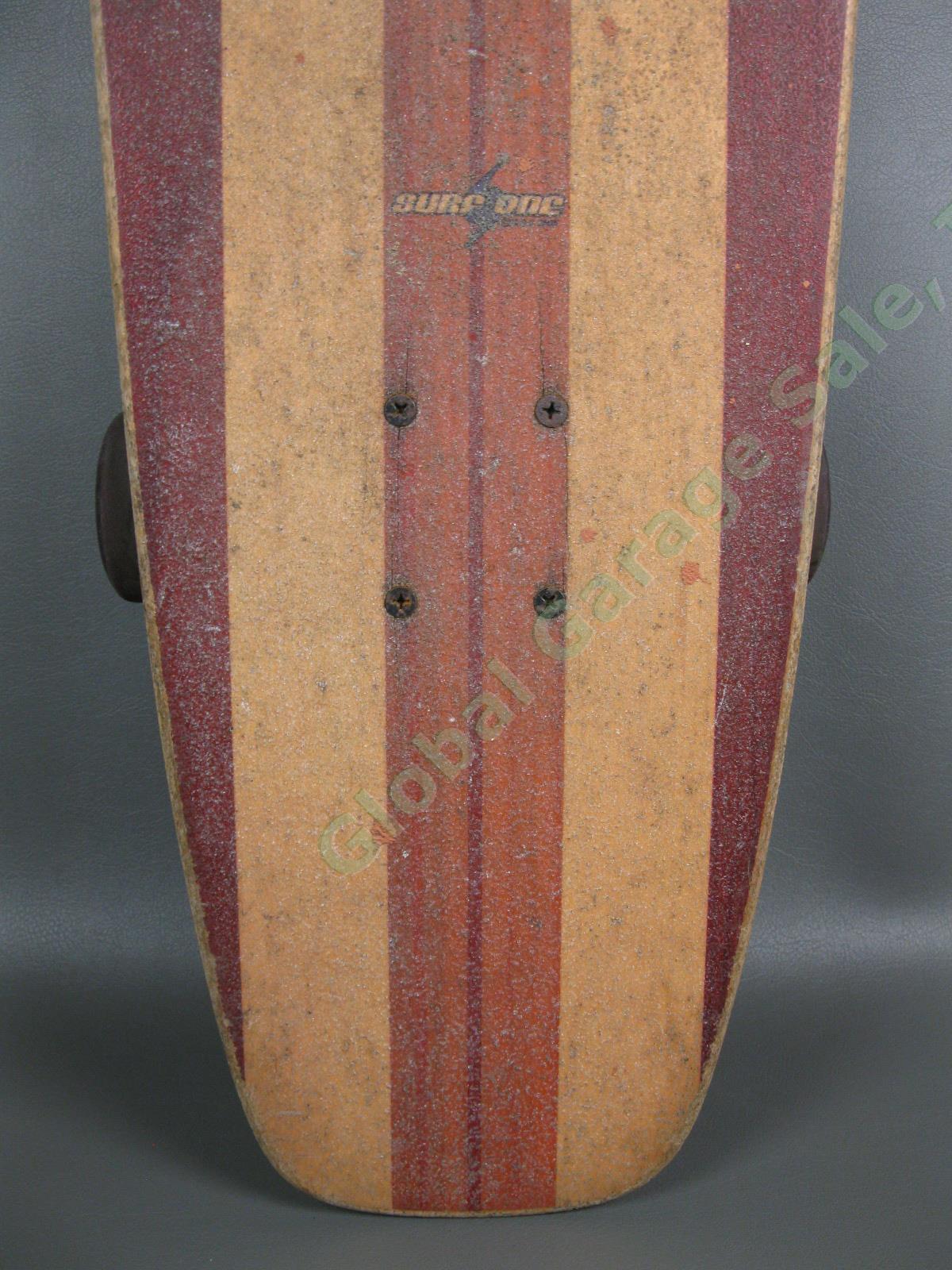 Original Surf One Robert August Designer Wood Longboard 43.75"x9" Skateboard NR 3