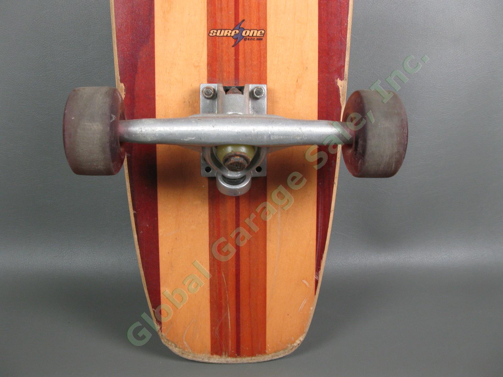 Original Surf One Robert August Designer Wood Longboard 43.75"x9" Skateboard NR 6