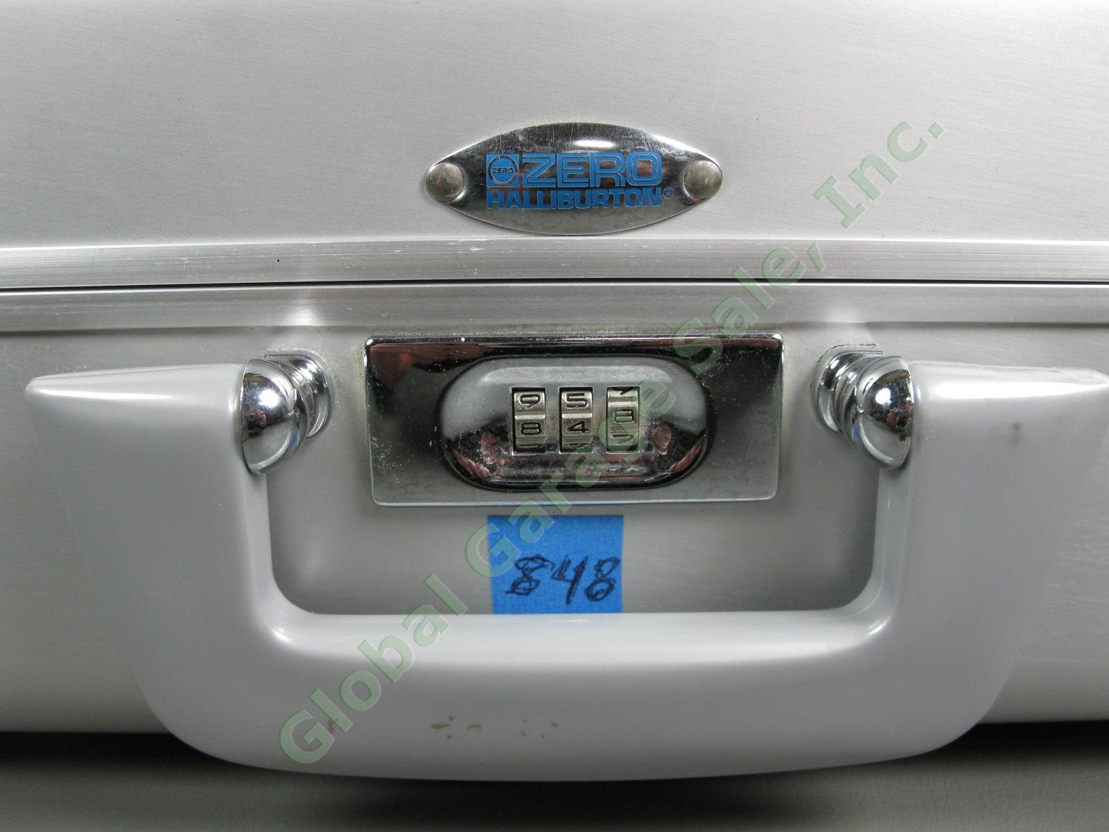 Zero Haliburton Combination Lock Aluminum Padded Briefcase Carrying Case 18x13x6 1