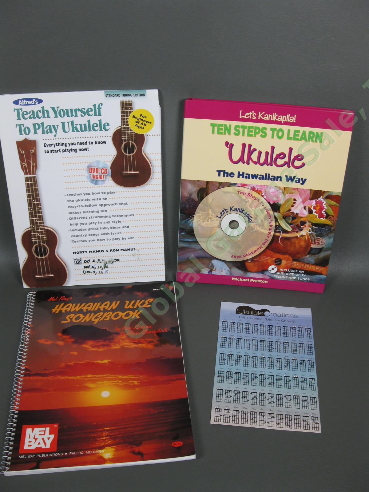 Magic Fluke M-30 Flea Red Soprano Ukulele 25251 Instrument Hawaiian Songbook Set 5