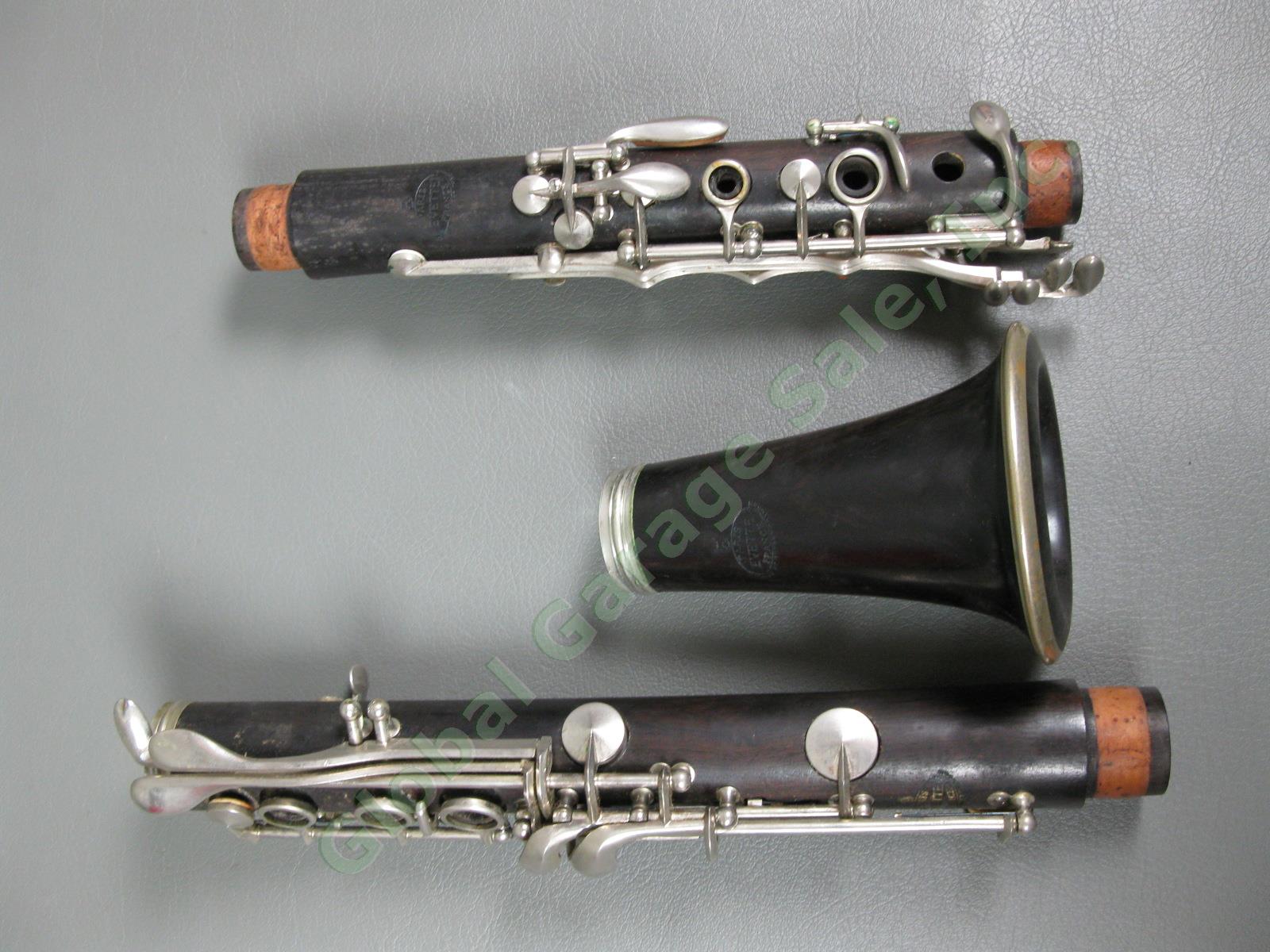 Vintage Buffet Crampon Evette Wood Clarinet D Series & Case D4774 Paris France 2