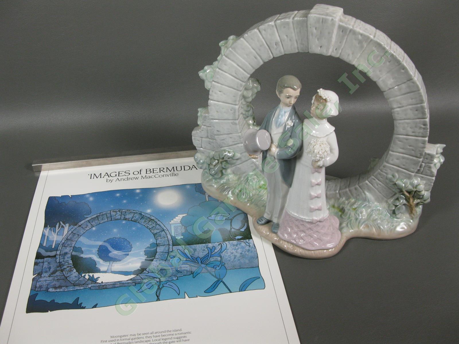 LLadro Bermuda Moongate Wedding Ceremony #7503 Porcelain Honeymoon Figurine Set