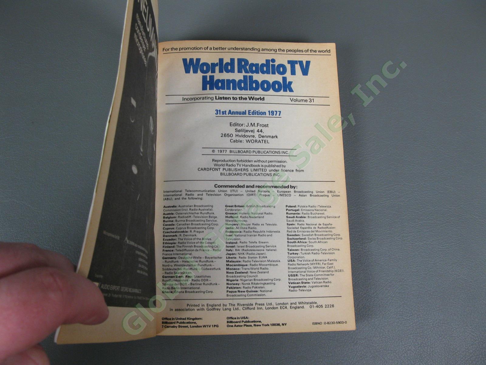 Vintage 1977 WRTH World Radio TV Handbook Complete International Directory Book 3