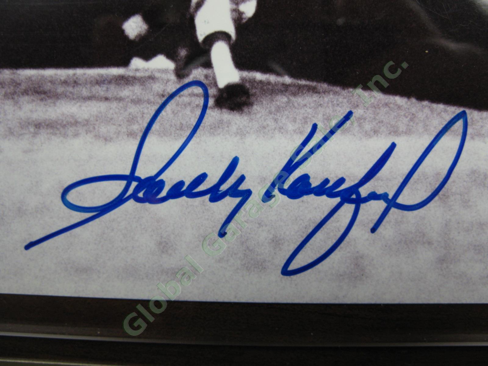 Autographed HOF Sandy Koufax LA Dodgers First No Hitter Photo Plaque COA 6/30/62 2