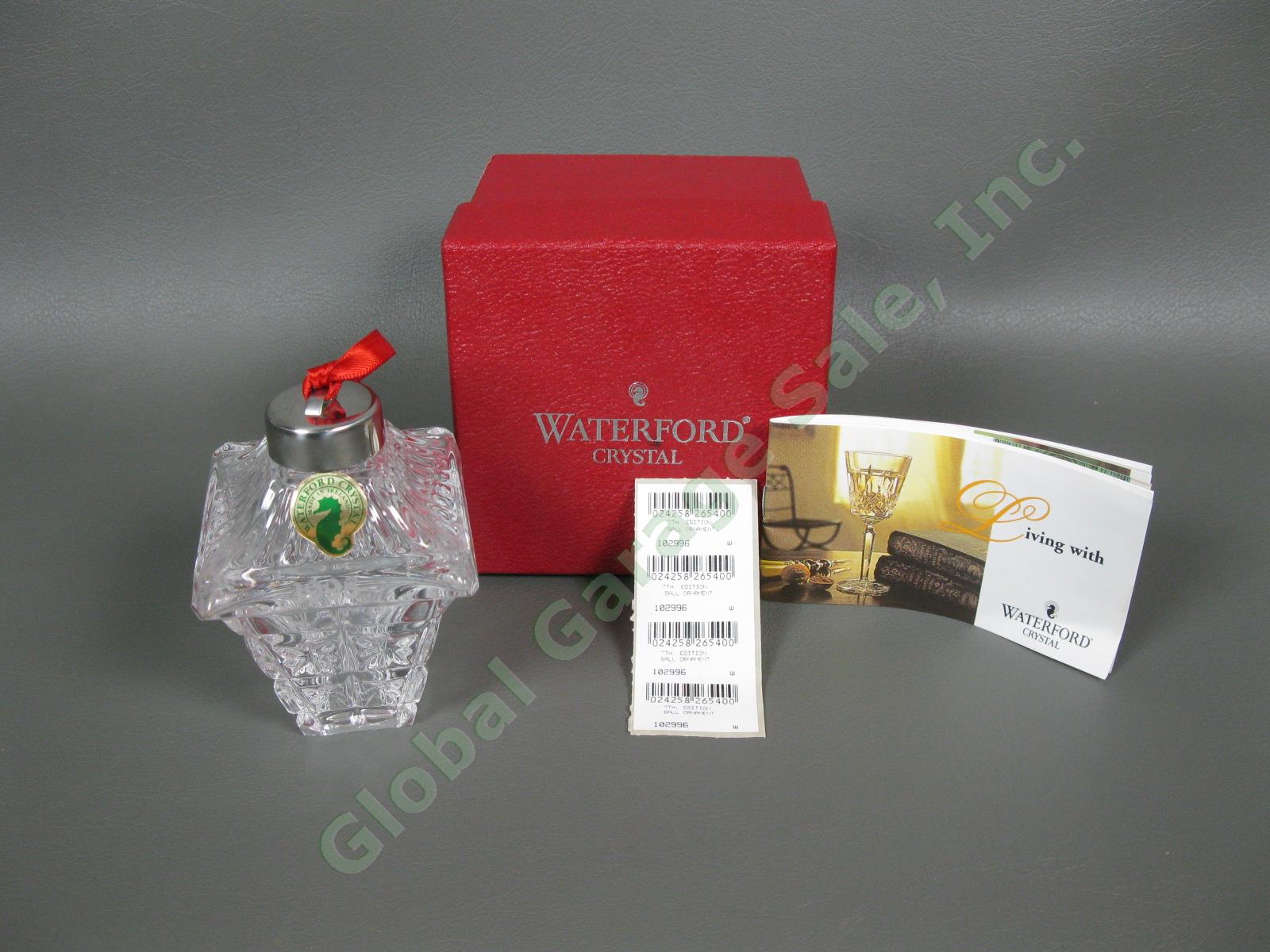1998 Waterford Crystal Annual Christmas Ball Ornament 7th Edition MINT in Box