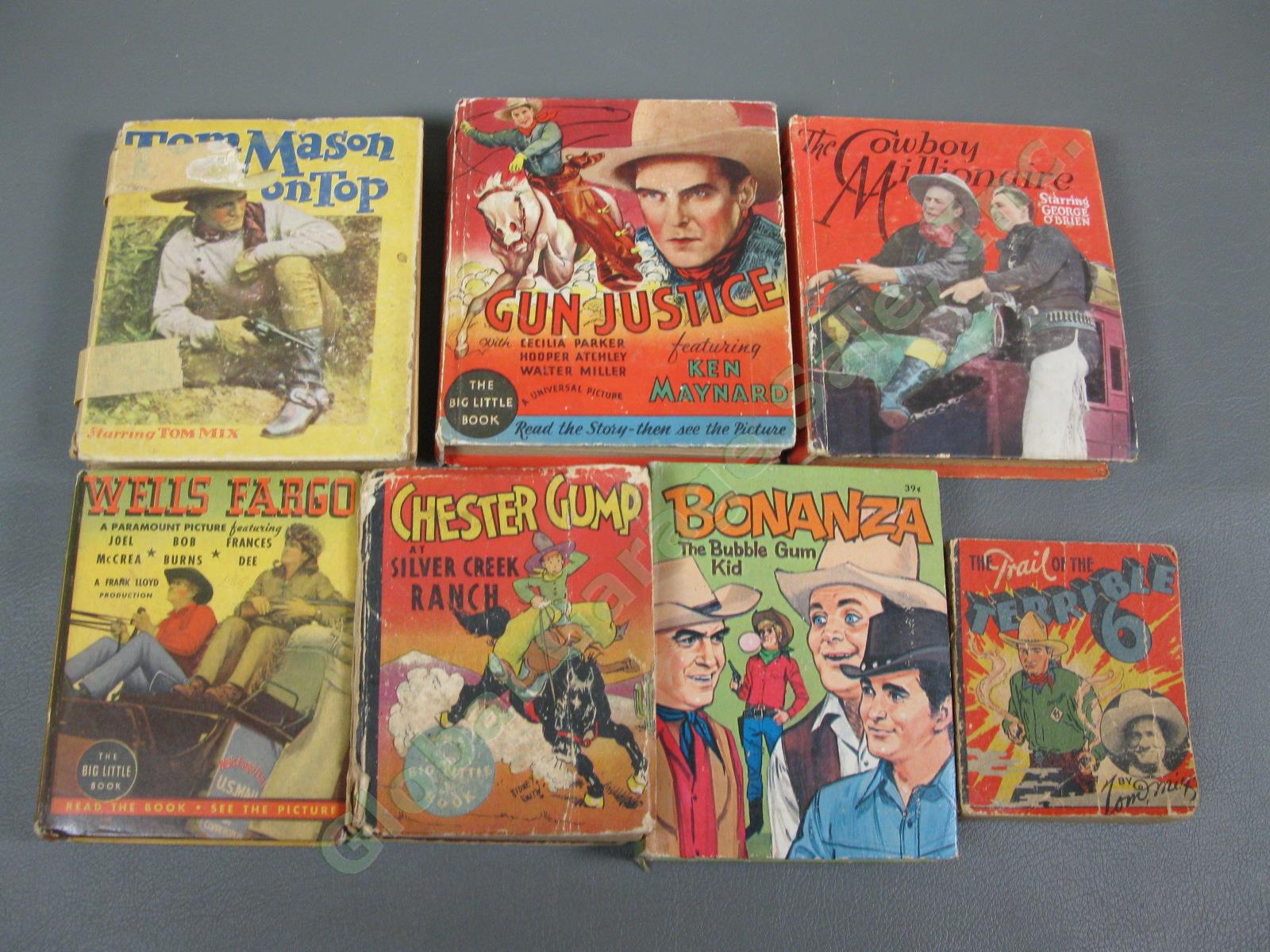 18 Big Better Little Book Set Western Wild West Billy The Kid Wells Fargo Texas 3