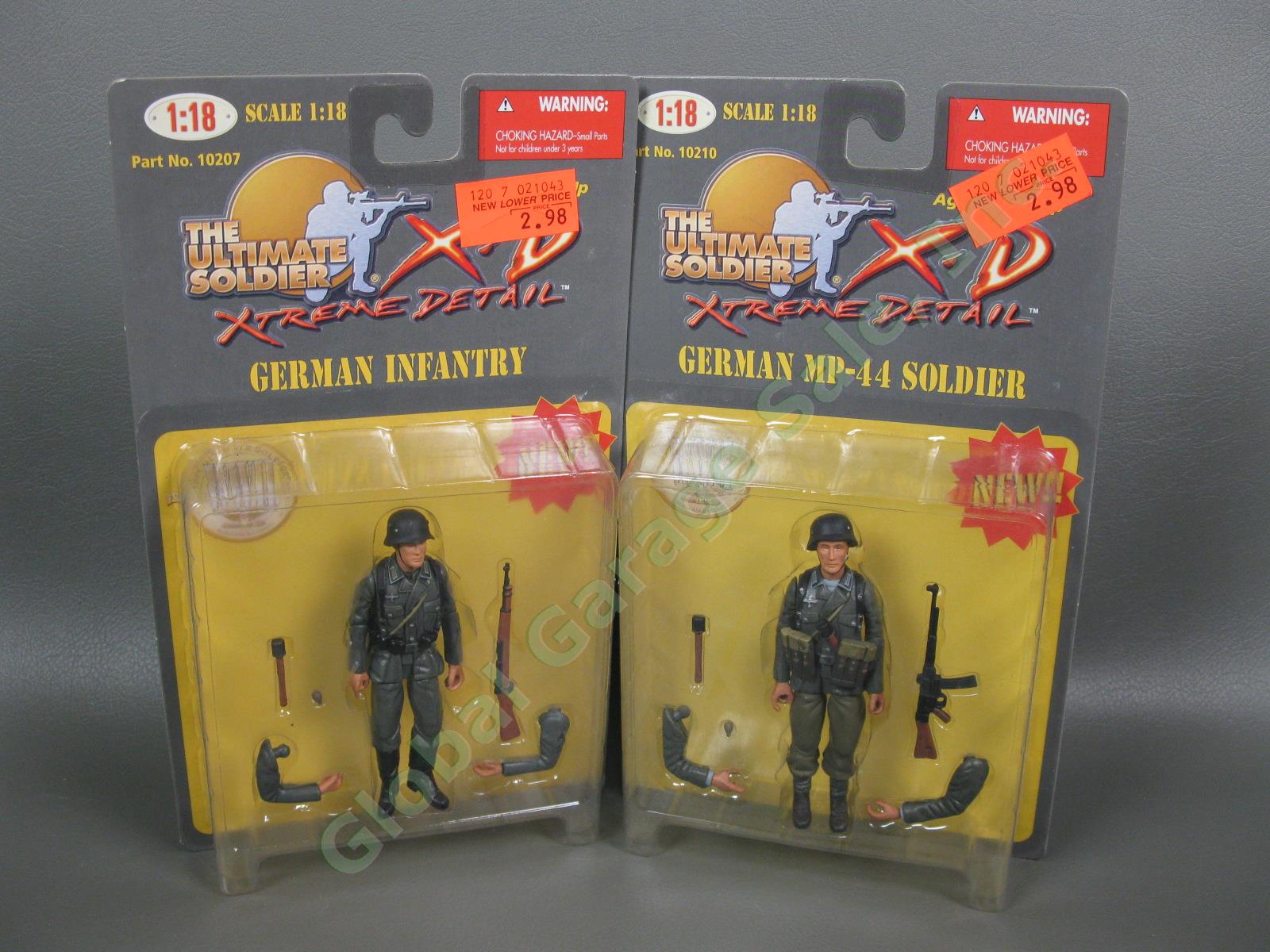5 Ultimate Soldier WWII German Officer MP-44 Infantry Soldier Panzer Figure Set 2