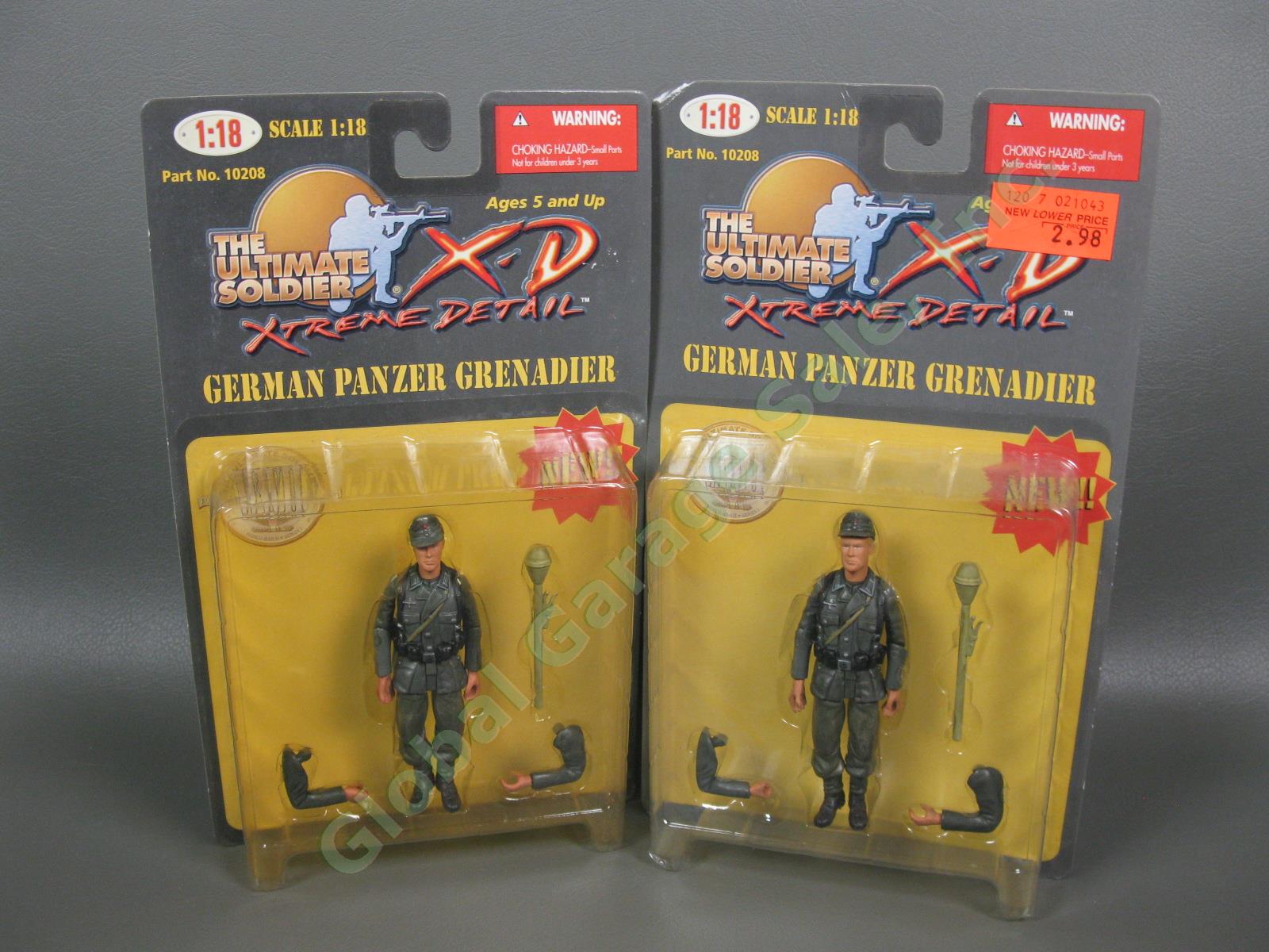 5 Ultimate Soldier WWII German Officer MP-44 Infantry Soldier Panzer Figure Set 3