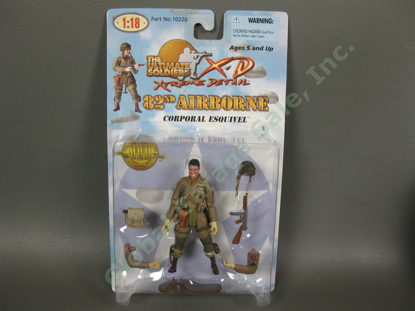 5 Ultimate Soldier XD 1/18 WWII US Army 101st 82nd Airborne Paratrooper Set NR 1