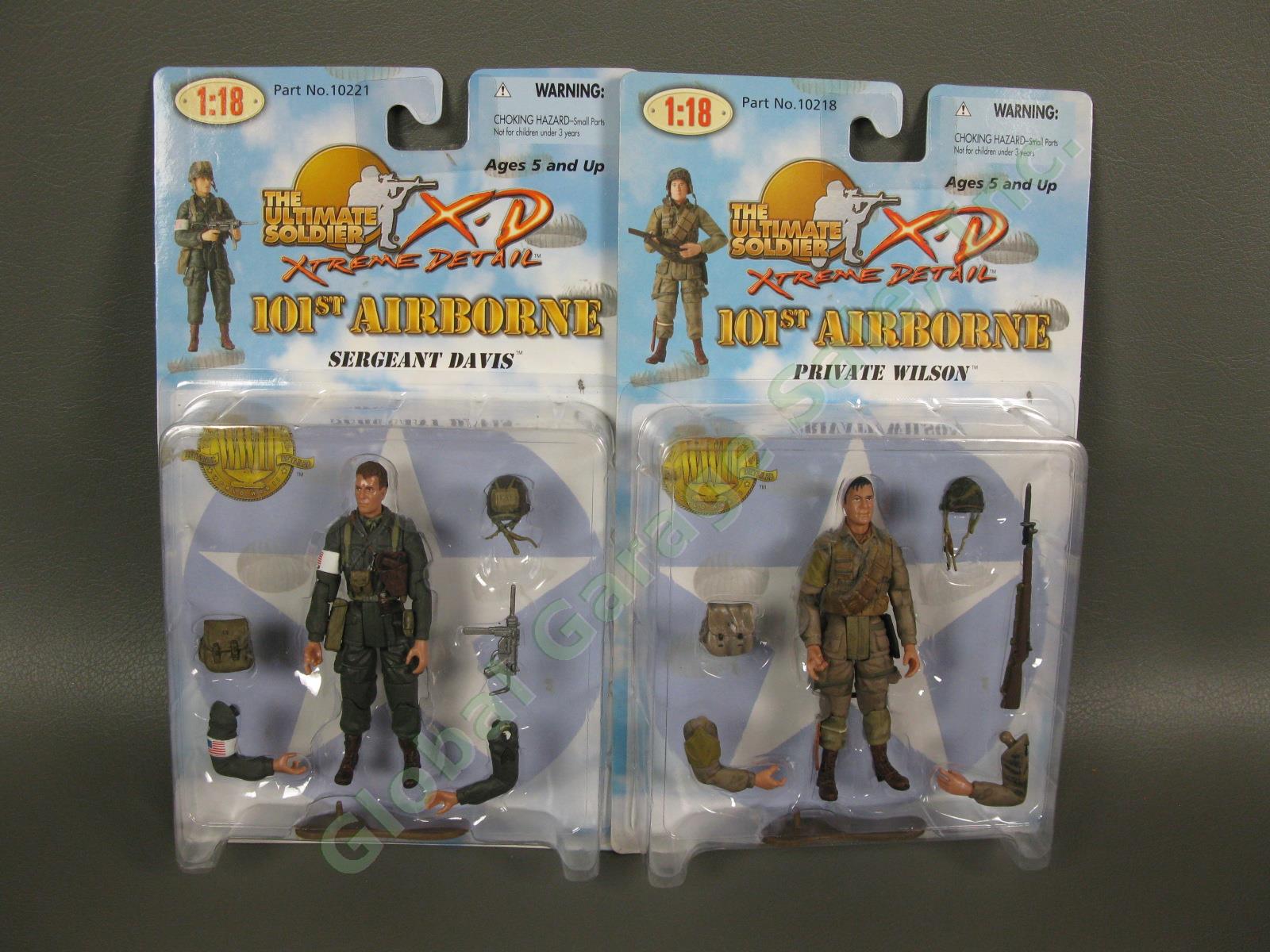 5 Ultimate Soldier XD 1/18 WWII US Army 101st 82nd Airborne Paratrooper Set NR 3