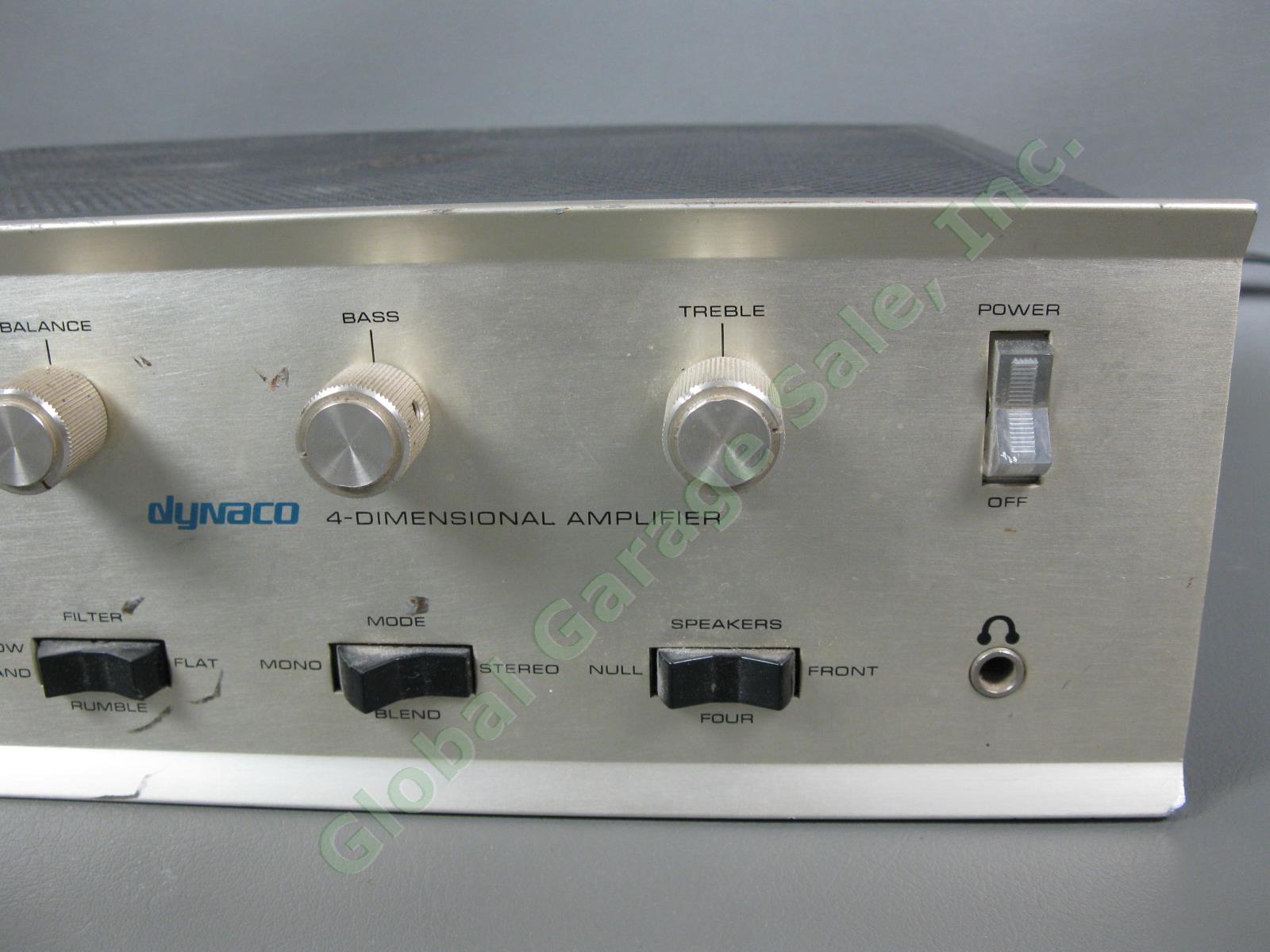 Vintage Dynaco SCA-80Q 4-Dimensional Integrated HiFi Amplifier for Parts/Repair 2