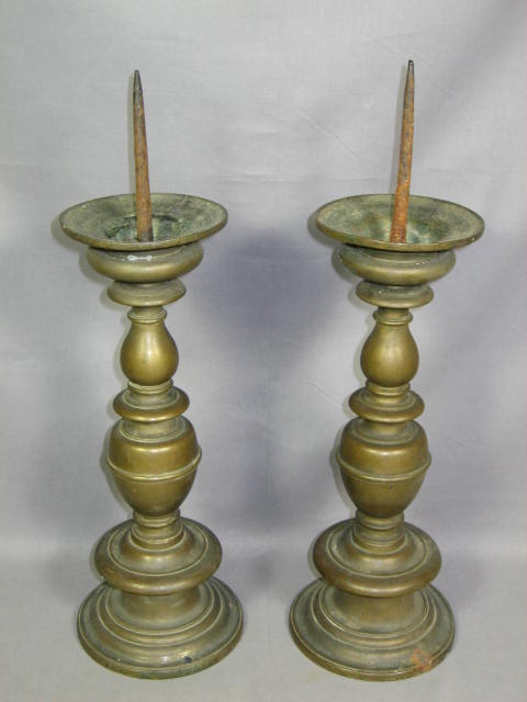 Antique Brass Candlesticks Candle Holders Candleholders