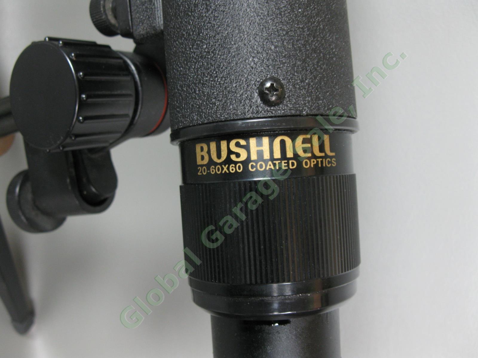 BUSHNELL 20-60x60mm Coated Optics Adjustable Focus Spotting Scope & Tripod Stand 1
