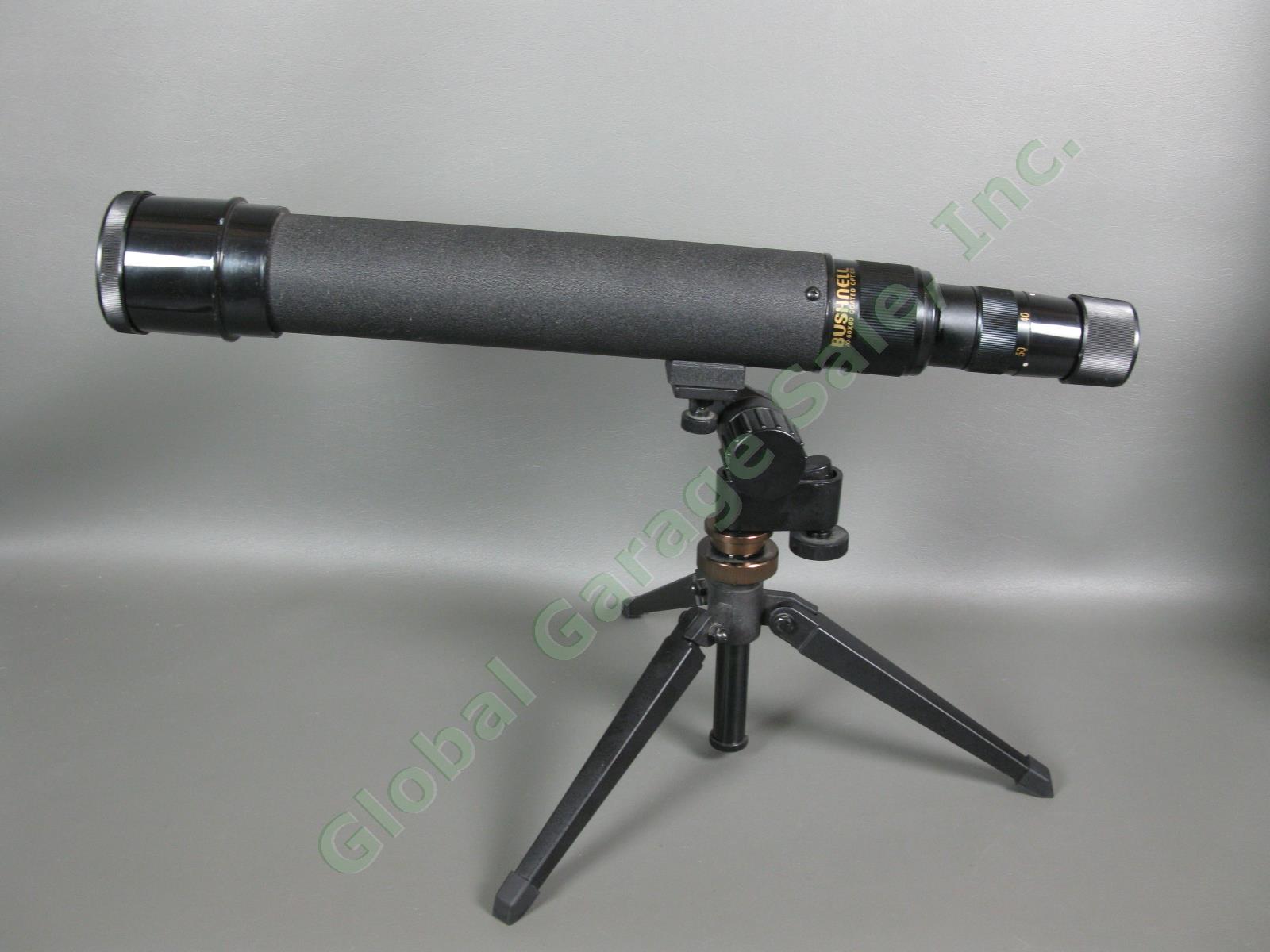 BUSHNELL 20-60x60mm Coated Optics Adjustable Focus Spotting Scope & Tripod Stand 3