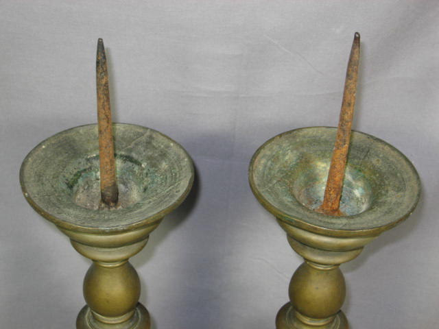 Antique Brass Candlesticks Candle Holders Candleholders 1