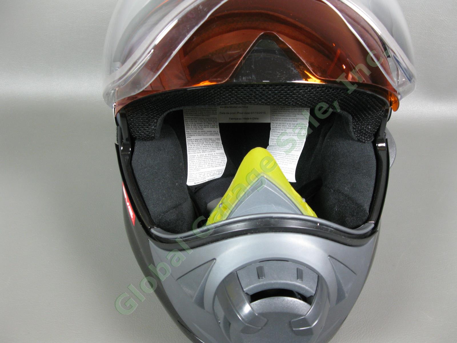 BRP BV2S Advanced Tec DOT Large Snowmobile Helmet Face Shield Breather Excellent 4