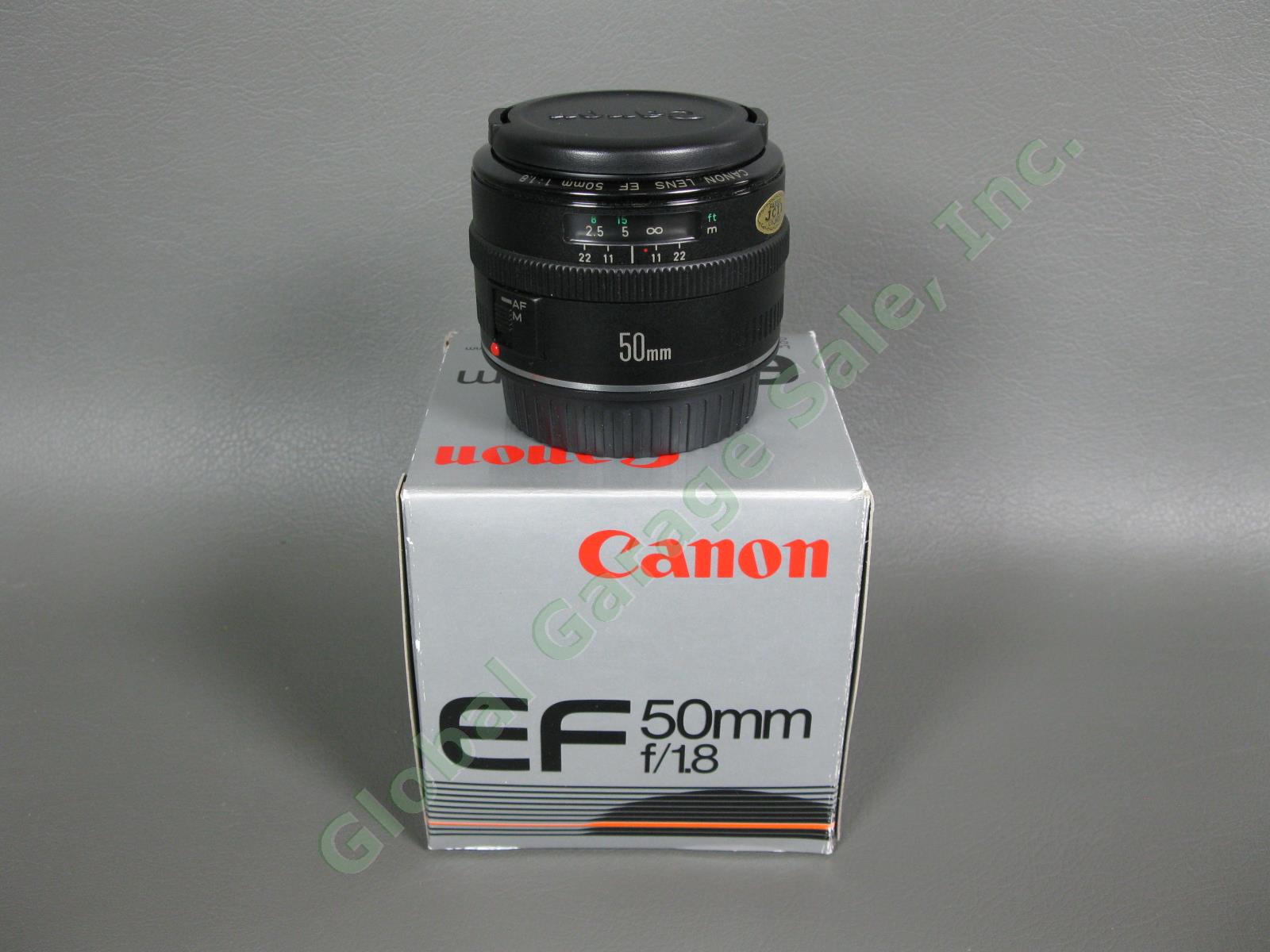 Canon EF 50mm f/1.8 Camera Lens MF AF Manual Auto Focus Original Box Excellent