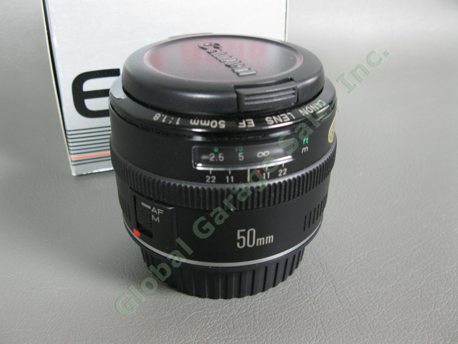 Canon EF 50mm f/1.8 Camera Lens MF AF Manual Auto Focus Original Box Excellent 3