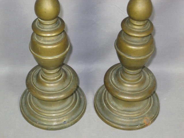 Antique Brass Candlesticks Candle Holders Candleholders 2