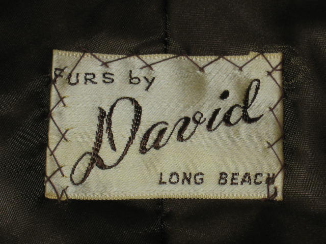 Ladies Vintage 1950s Formal Mink Fur Stole Wrap Cape NR 5