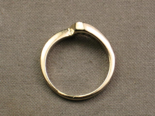 14k White Gold Round Brilliant Cut Diamond Ring .70 ct+ 11