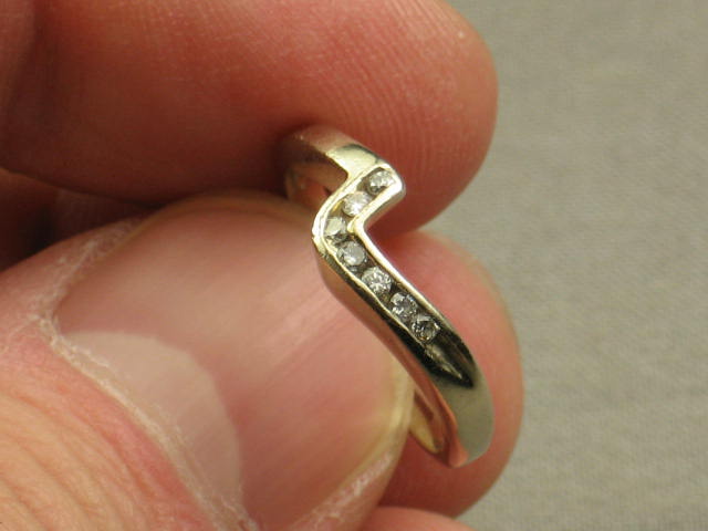 14k White Gold Round Brilliant Cut Diamond Ring .70 ct+ 13