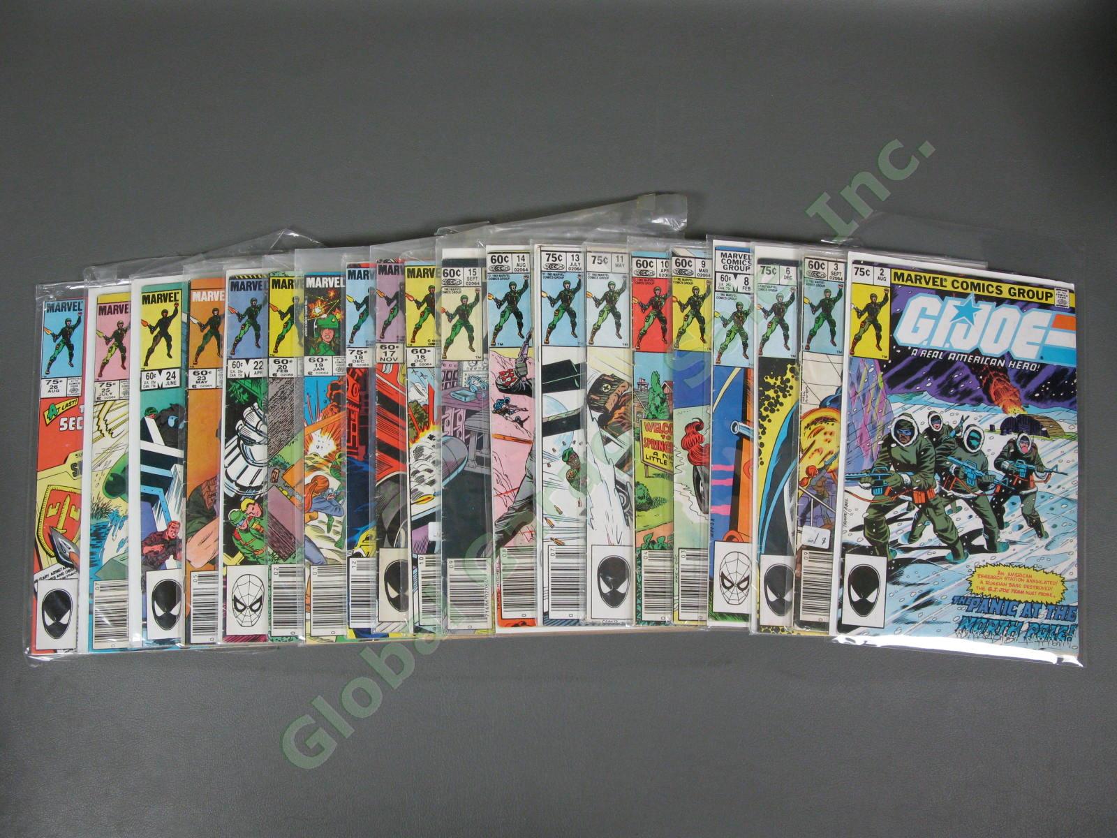 129 1982 GI Joe Cobra Marvel Comic Book Set Collection 2-152 26 27 93 KEYS NR 1