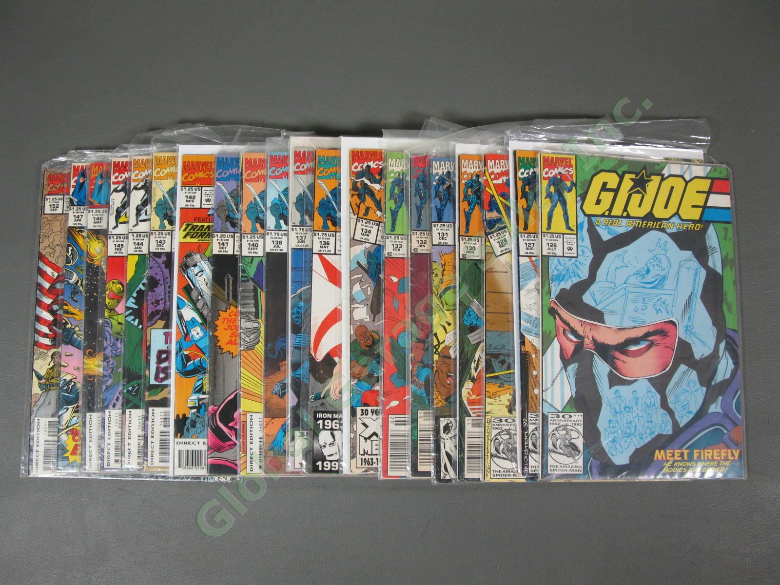 129 1982 GI Joe Cobra Marvel Comic Book Set Collection 2-152 26 27 93 KEYS NR 6